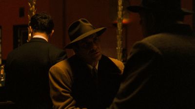 Still from The Godfather (1972) that has been tagged with: interior & medium shot & night