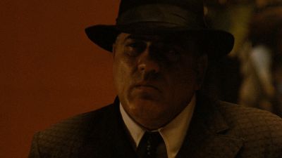 Still from The Godfather (1972) that has been tagged with: clean single & medium close-up & hat