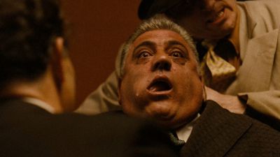 Still from The Godfather (1972) that has been tagged with: interior & strangle & day