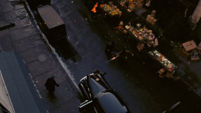 Still from The Godfather (1972) that has been tagged with: grocery store