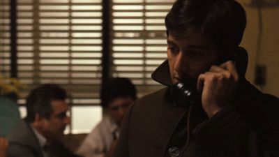 Still from The Godfather (1972) that has been tagged with: day & kitchen & phone & clean single
