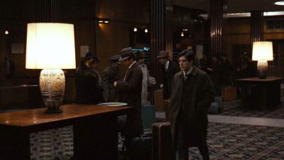 Still from The Godfather (1972) that has been tagged with: day & practical lamp & hotel lobby
