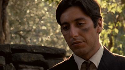 Still from The Godfather (1972) that has been tagged with: e5ab71 & close-up
