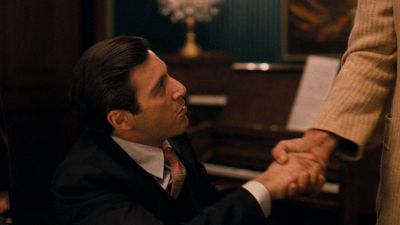 Still from The Godfather (1972) that has been tagged with: day & handshake