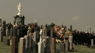 Still from The Godfather (1972) that has been tagged with: funeral & cemetary & flowers