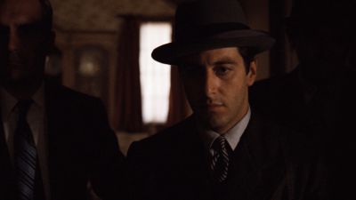 Still from The Godfather (1972) that has been tagged with: f4f0ec & day