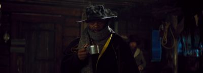 Still from The Hateful Eight (2015) that has been tagged with: clean single & medium shot & night