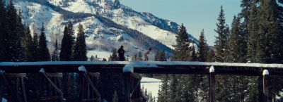 Still from The Hateful Eight (2015) that has been tagged with: bridge