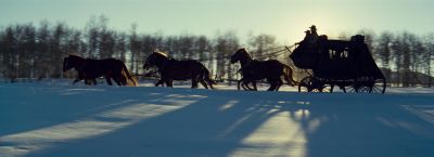 Still from The Hateful Eight (2015) that has been tagged with: horses