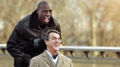 Still from The Intouchables (2011) that has been tagged with: 714f38 & medium shot & exterior & two-shot