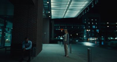 Still from The Killing of a Sacred Deer (2017) that has been tagged with: two-shot & smoking & night & wide shot
