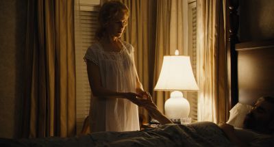 Still from The Killing of a Sacred Deer (2017) that has been tagged with: bed & practical lamp & two-shot & medium wide