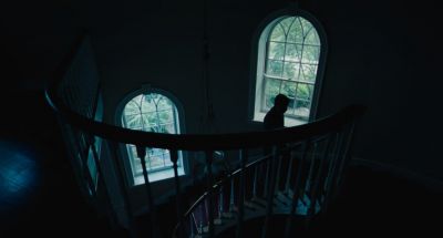 Still from The Killing of a Sacred Deer (2017) that has been tagged with: window & stairs & clean single & wide shot