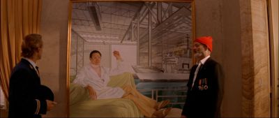 Still from The Life Aquatic with Steve Zissou (2004) that has been tagged with: two-shot & painting