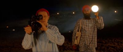 Still from The Life Aquatic with Steve Zissou (2004) that has been tagged with: 8b4513 & medium wide & day & exterior