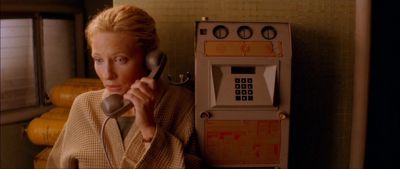 Still from The Life Aquatic with Steve Zissou (2004) that has been tagged with: phone & clean single & pay phone