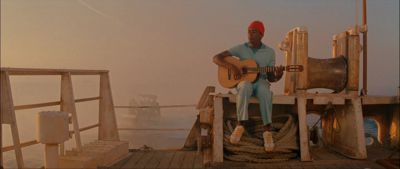 Still from The Life Aquatic with Steve Zissou (2004) that has been tagged with: clean single & ship & day & guitar & dock