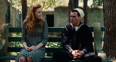 Still from The Master (2012) that has been tagged with: park bench