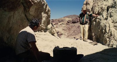 Still from The Master (2012) that has been tagged with: rocks & over-the-shoulder & wide shot