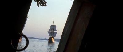 Still from The New World (2005) that has been tagged with: a67a59 & exterior & ship & day