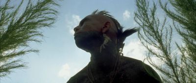 Still from The New World (2005) that has been tagged with: low-angle & exterior & period