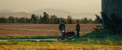 Still from The Place Beyond The Pines (2012) that has been tagged with: motorcycle & field
