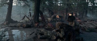 Still from The Revenant (2015) that has been tagged with: war zone & swamp