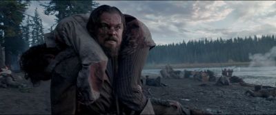 Still from The Revenant (2015) that has been tagged with: carrying & medium shot