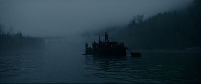 Still from The Revenant (2015) that has been tagged with: exterior & boat & river