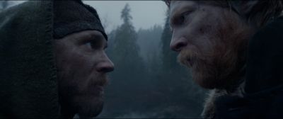 Still from The Revenant (2015) that has been tagged with: day & two-shot & close-up & exterior