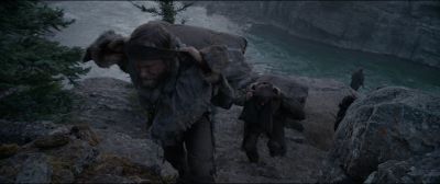Still from The Revenant (2015) that has been tagged with: high-angle & hiking