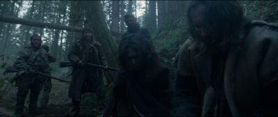 Still from The Revenant (2015) that has been tagged with: 92a3b0 & gun & exterior