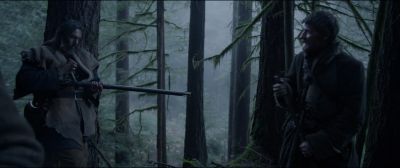 Still from The Revenant (2015) that has been tagged with: day & medium wide & forest