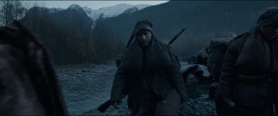 Still from The Revenant (2015) that has been tagged with: day & river & gun & exterior & wilderness