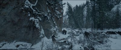 Still from The Revenant (2015) that has been tagged with: extreme wide & hiking