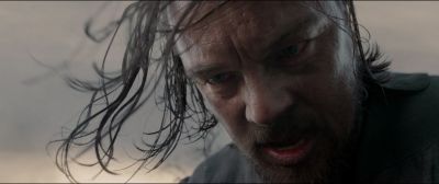 Still from The Revenant (2015) that has been tagged with: close-up & low-angle & clean single