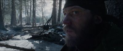 Still from The Revenant (2015) that has been tagged with: profile shot & day & clean single & snow