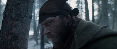 Still from The Revenant (2015) that has been tagged with: close-up & snow & exterior