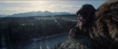 Still from The Revenant (2015) that has been tagged with: clean single & medium shot & cliff