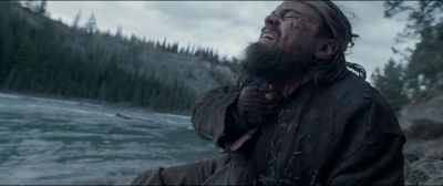 Still from The Revenant (2015) that has been tagged with: river & day & looking up