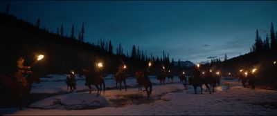 Still from The Revenant (2015) that has been tagged with: river & torch