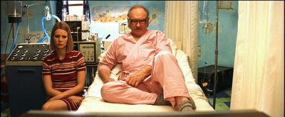 Still from The Royal Tenenbaums (2001) that has been tagged with: hospital & day & hospital room & iv & bed