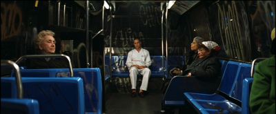 Still from The Royal Tenenbaums (2001) that has been tagged with: night & bus interior