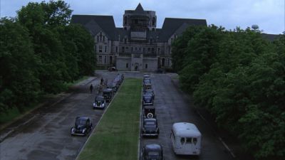 Still from The Shawshank Redemption (1994) that has been tagged with: day & establishing shot & aerial & exterior