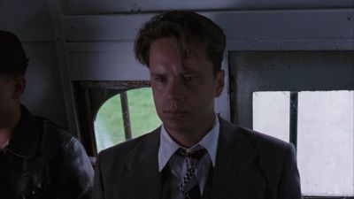 Still from The Shawshank Redemption (1994) that has been tagged with: interior & bus interior