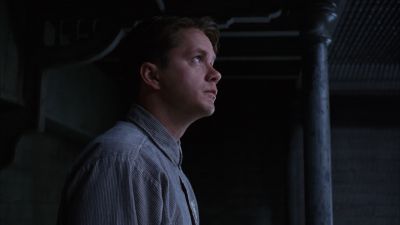 Still from The Shawshank Redemption (1994) that has been tagged with: 4f404c & medium shot & clean single