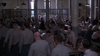 Still from The Shawshank Redemption (1994) that has been tagged with: cafeteria