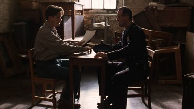 Still from The Shawshank Redemption (1994) that has been tagged with: table & interior