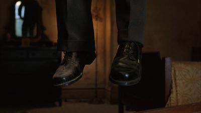 Still from The Shawshank Redemption (1994) that has been tagged with: interior & shoes