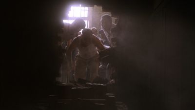 Still from The Shawshank Redemption (1994) that has been tagged with: three-shot